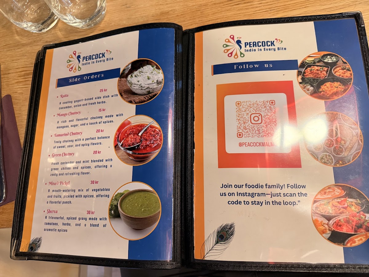 Menu Peacock India In Every Bite-1