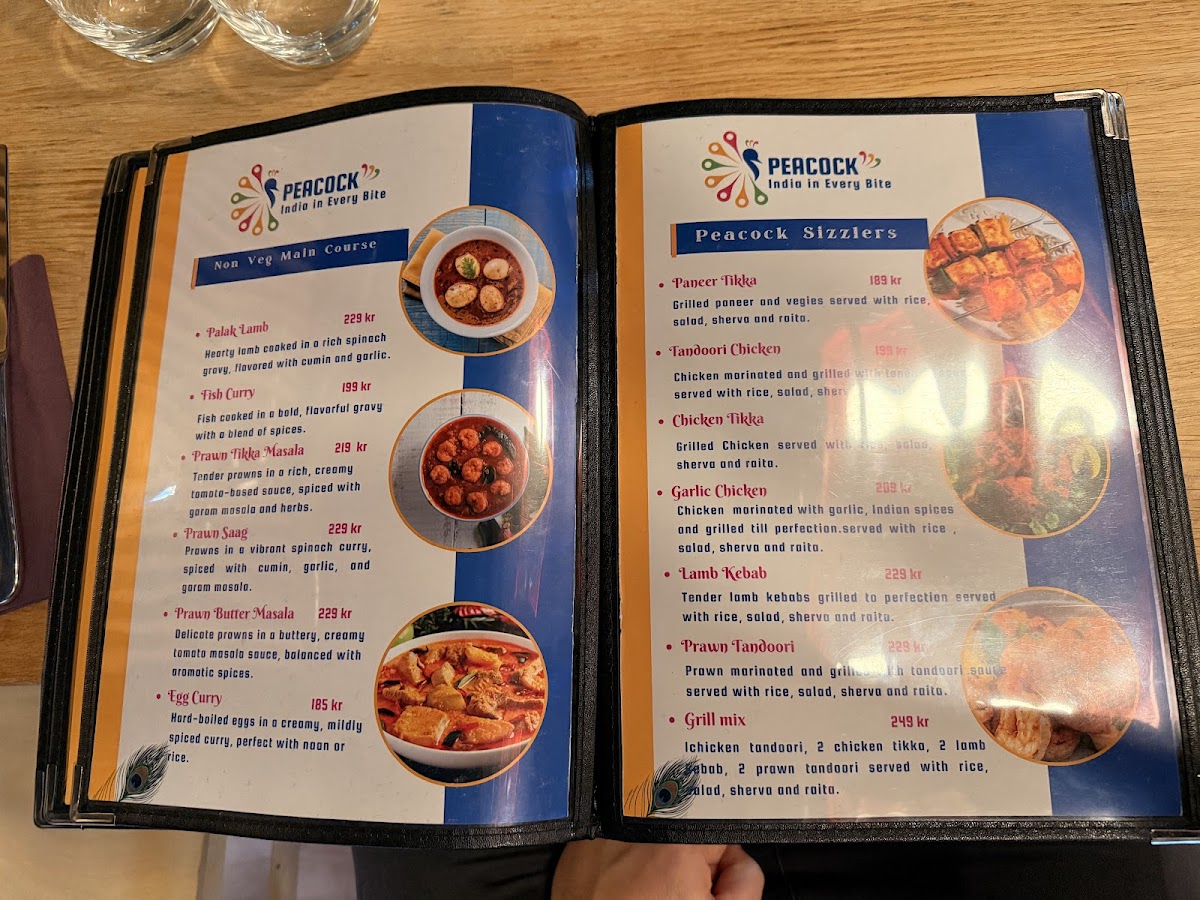 Menu Peacock India In Every Bite-2