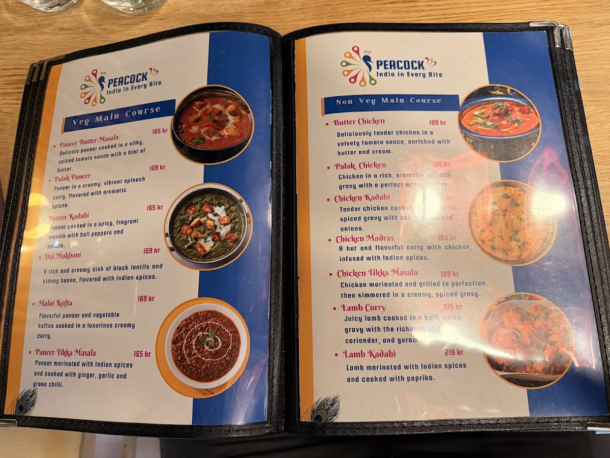 Menu Peacock India In Every Bite-3