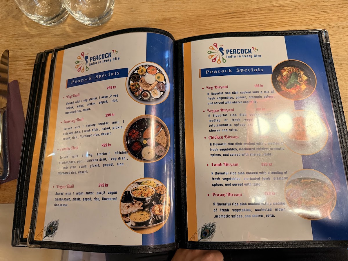 Menu Peacock India In Every Bite-4